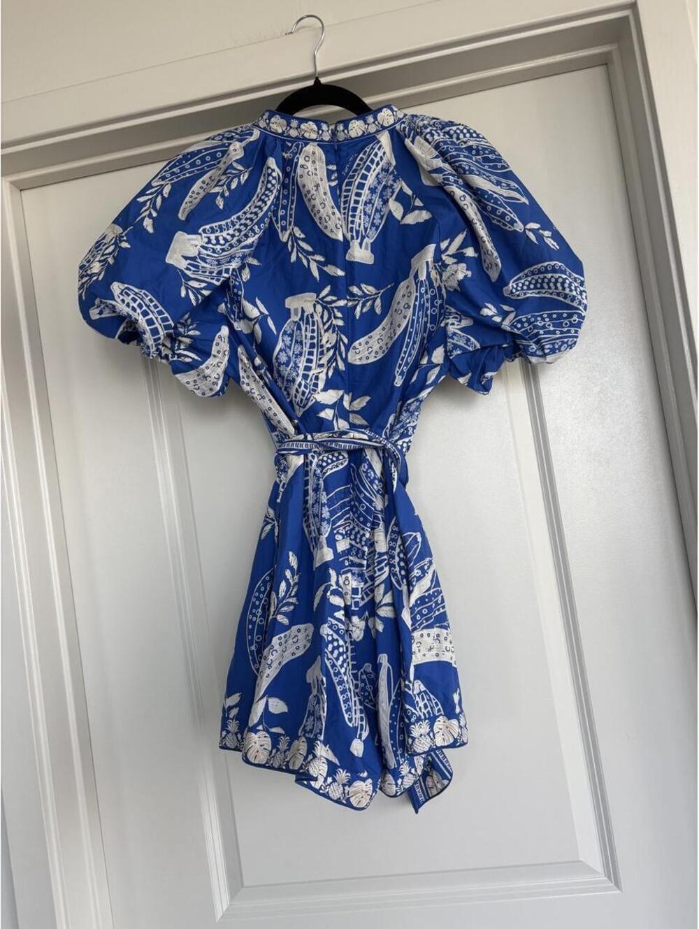 Farm Rio Women's Blue Playsuit-romper - Picture 3 of 3